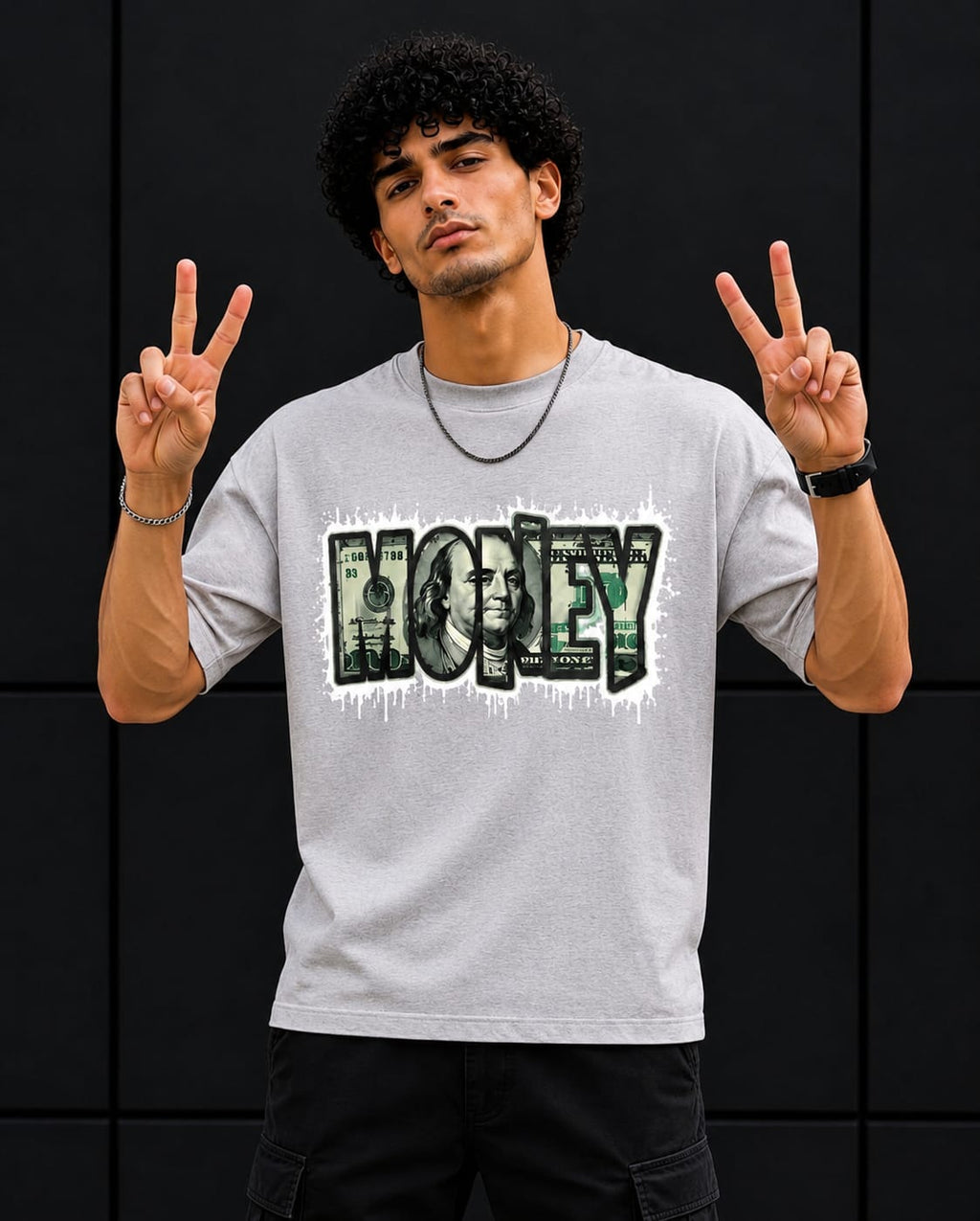 Men's Regular Fit Back Print T-Shirt