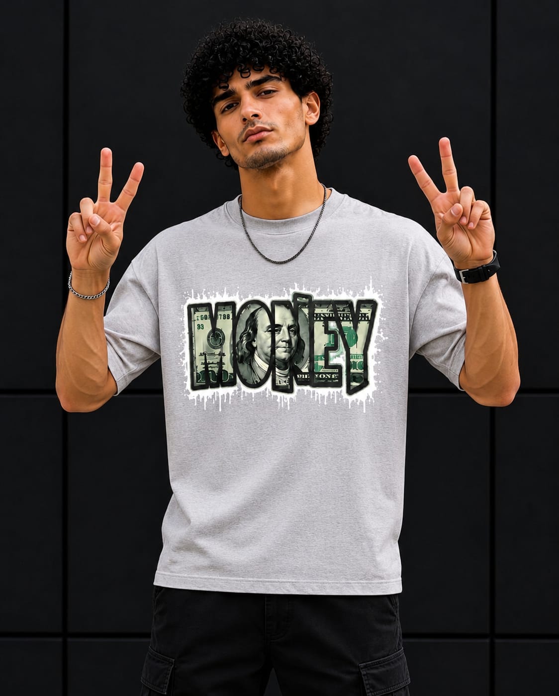 Men's Regular Fit Back Print T-Shirt