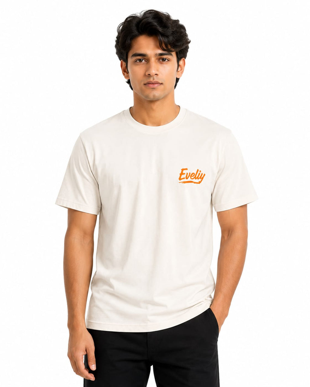 EVELIY Everyday Cotton Regular Fit Unisex Tee