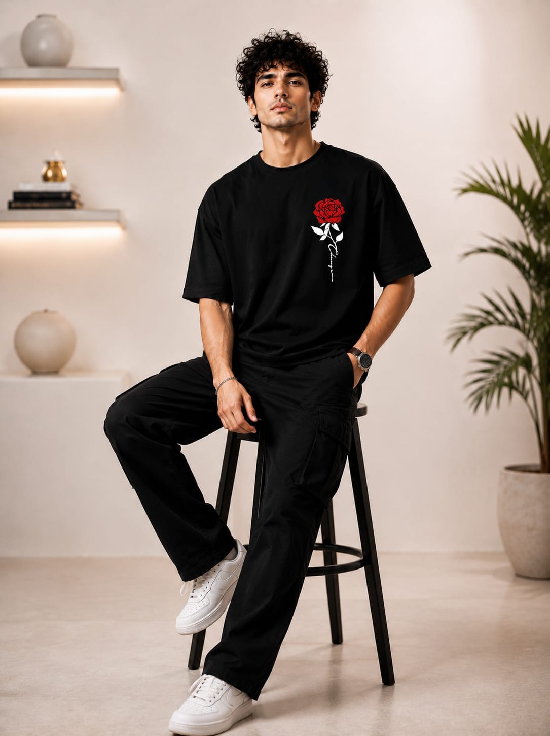 EVELIY Unisex Cotton Regular Fit T-Shirt | Casual Round Neck Tee
