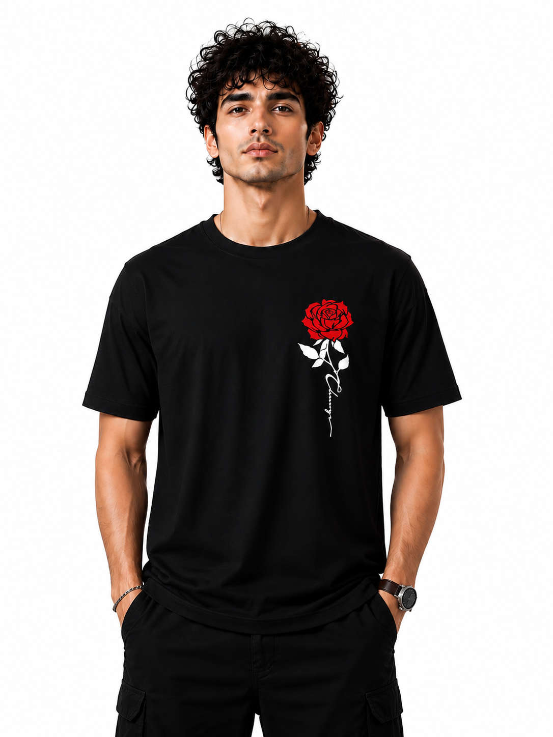EVELIY Unisex Cotton Regular Fit T-Shirt | Casual Round Neck Tee