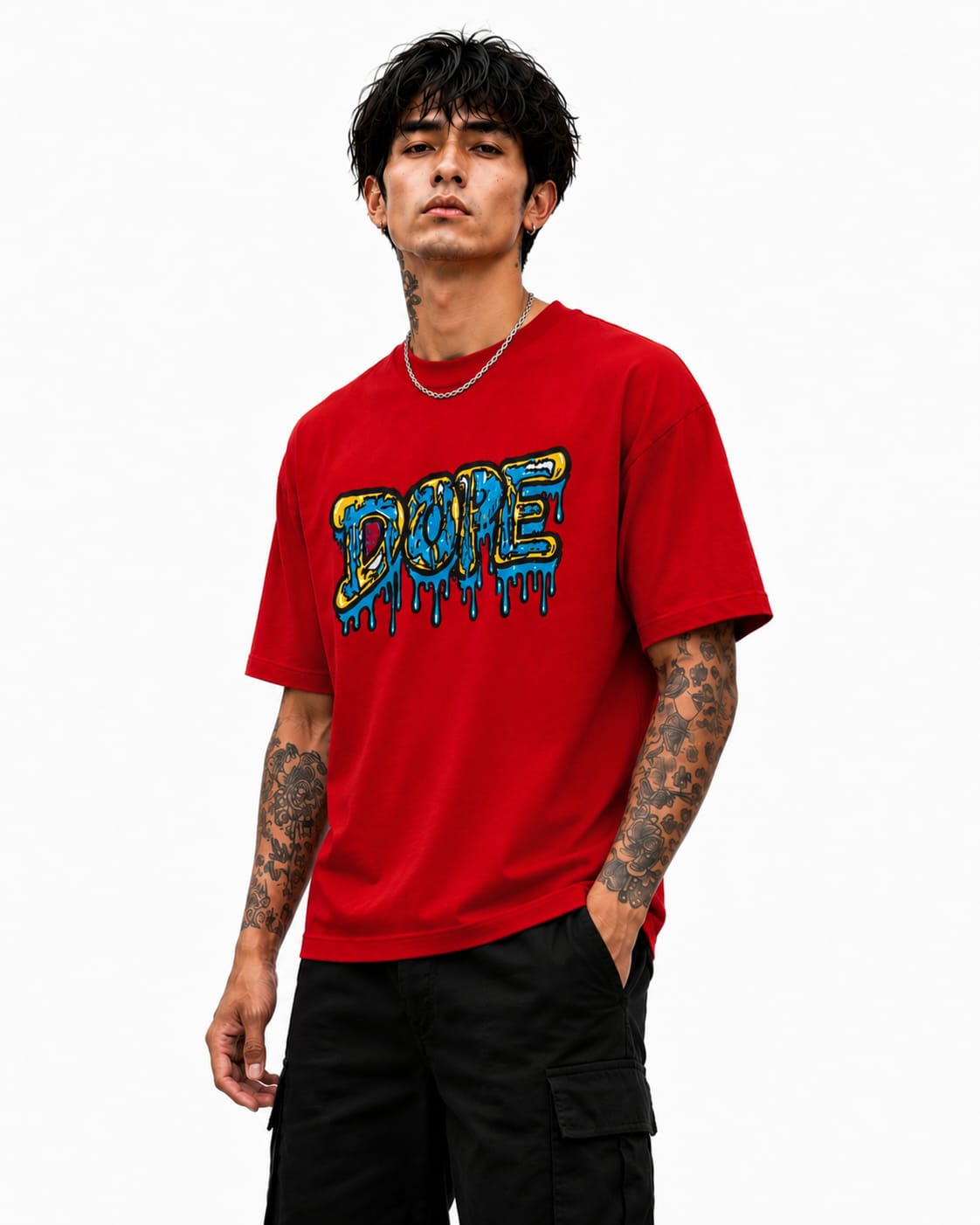 Men's Graphic Printed T Shirt | Grey Regular Fit Round Neck Casual T Shirt for Men