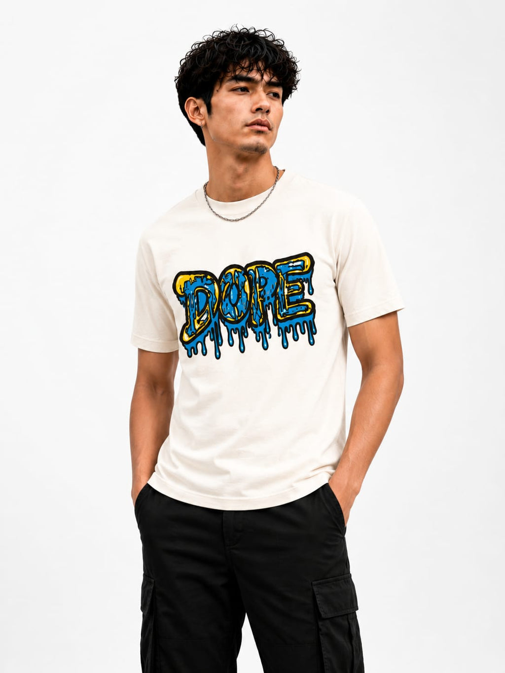 Men's Graphic Printed T Shirt | Grey Regular Fit Round Neck Casual T Shirt for Men