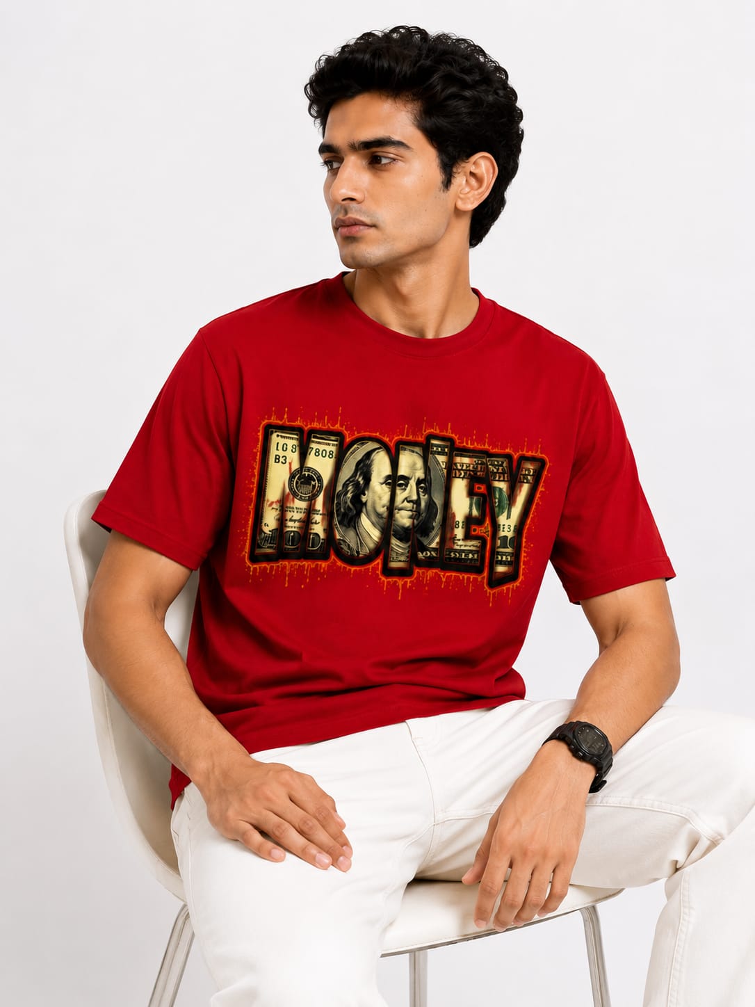 Men's Regular Fit Back Print T-Shirt