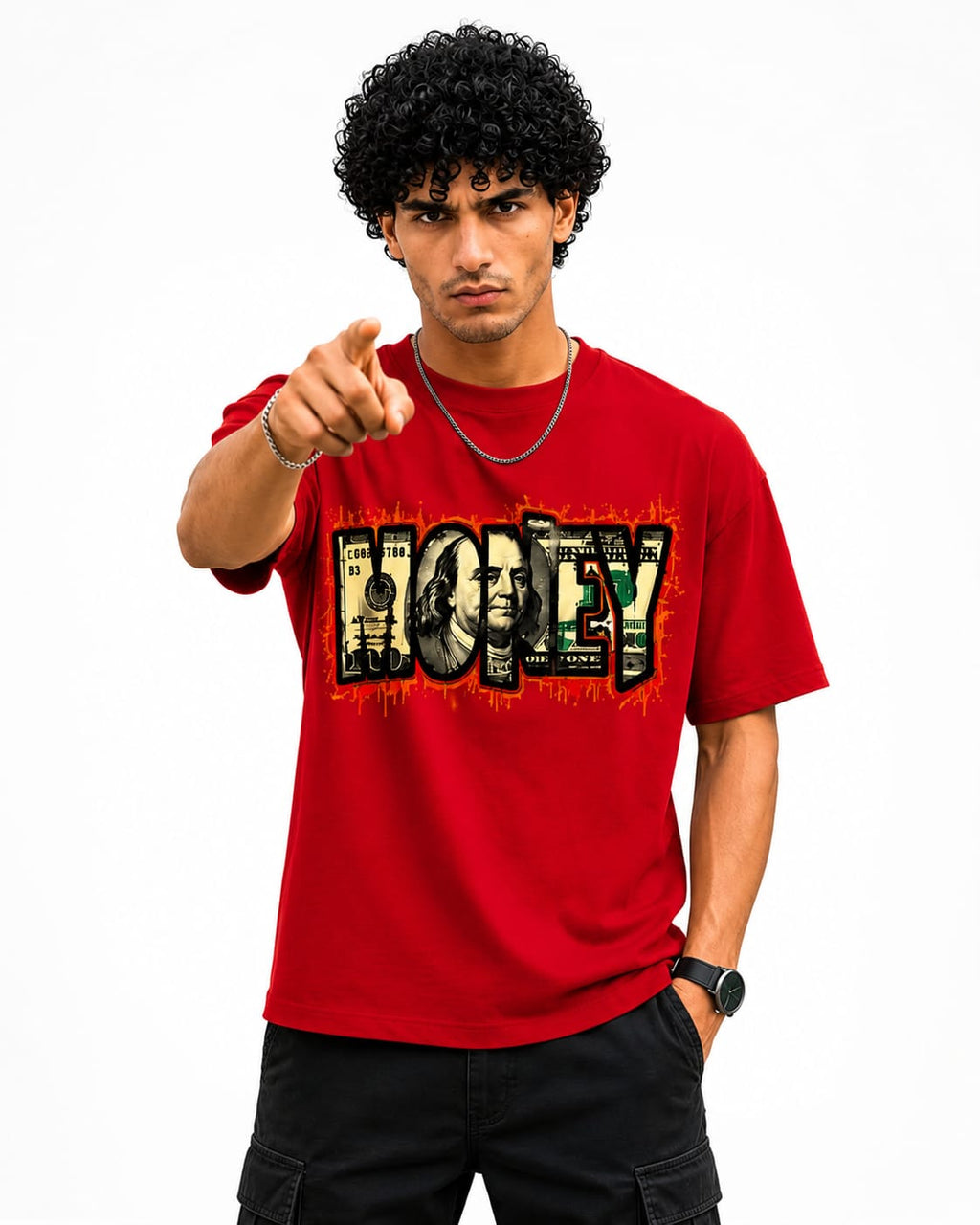 Men's Regular Fit Back Print T-Shirt