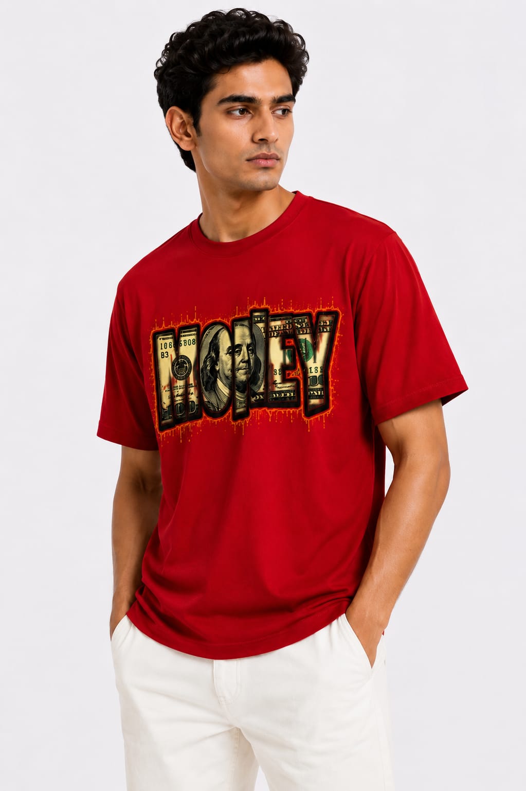 Men's Regular Fit Back Print T-Shirt