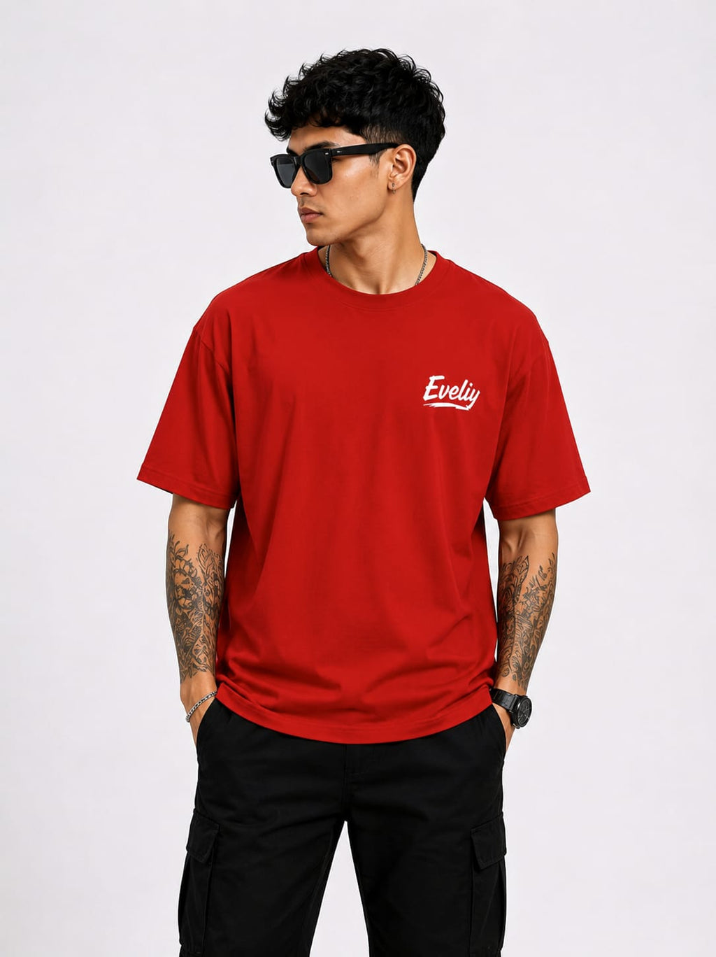 EVELIY Crocodile Graphic Cotton T-Shirt | Premium Regular Fit Round Neck Casual Tee for Men & Women