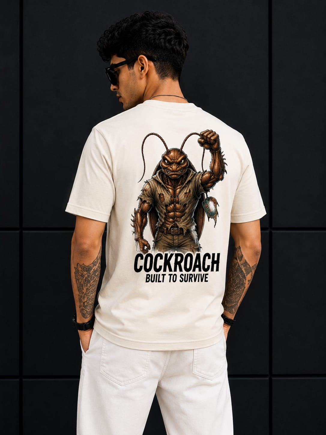 EVELIY Crocodile Graphic Cotton T-Shirt | Premium Regular Fit Round Neck Casual Tee for Men & Women