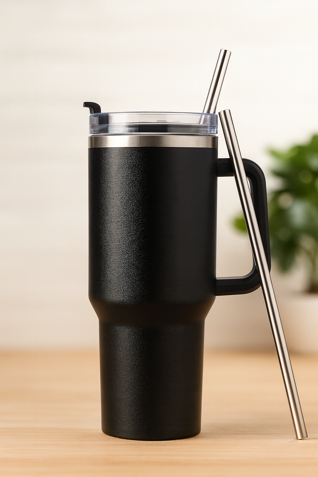 Premium Stainless Steel Insulated Tumbler With Straw &amp; Handle | Hot &amp; Cold Travel Mug&nbsp;