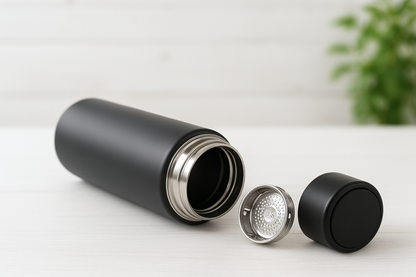 Smart Temperature Display Water Bottle | Stainless Steel Vacuum Insulated Hot &amp; Cold Flask | 500ml Leak-Proof Thermos Bottle for Office, Gym, Travel