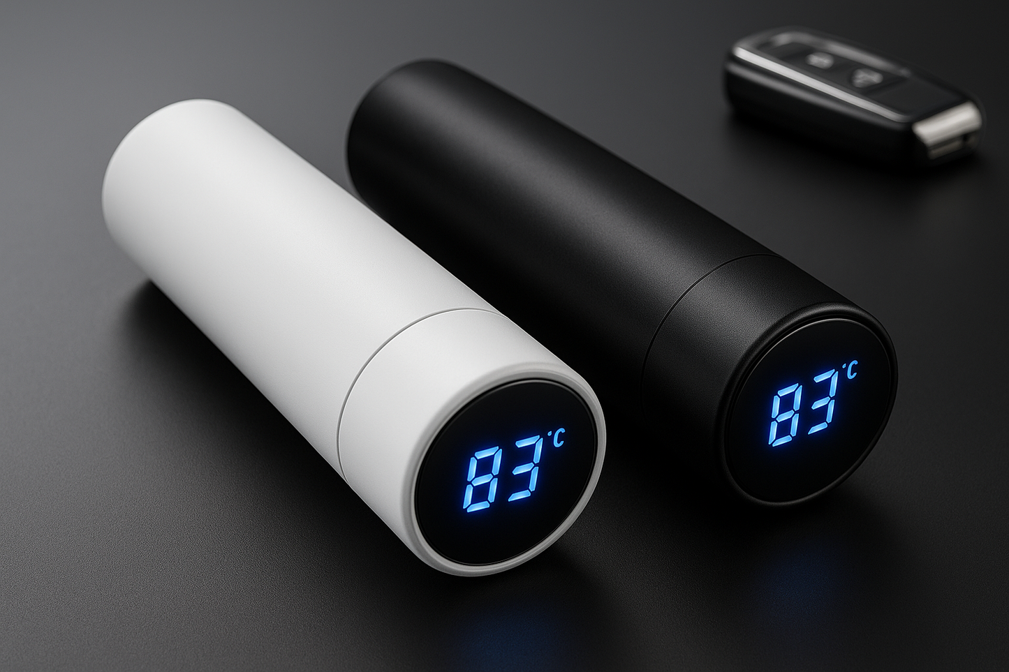 Smart Temperature Display Water Bottle | Stainless Steel Vacuum Insulated Hot &amp; Cold Flask | 500ml Leak-Proof Thermos Bottle for Office, Gym, Travel