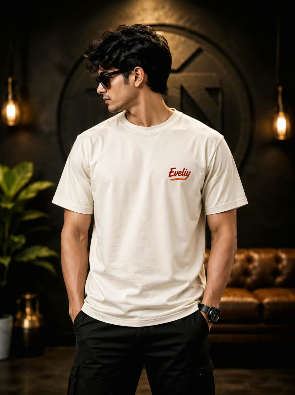 Cockroach Janata Party Oversized T-Shirt for Men | Main Bhi Member Hu Back Print Streetwear Tee | EVELIY