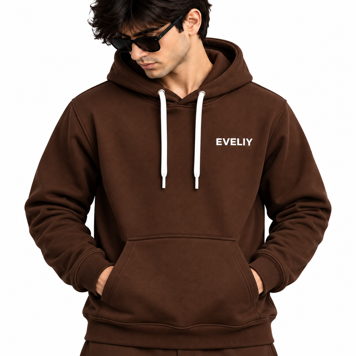 EVELIY Premium 320 GSM Cotton Fleece Hoodie for Men | Women