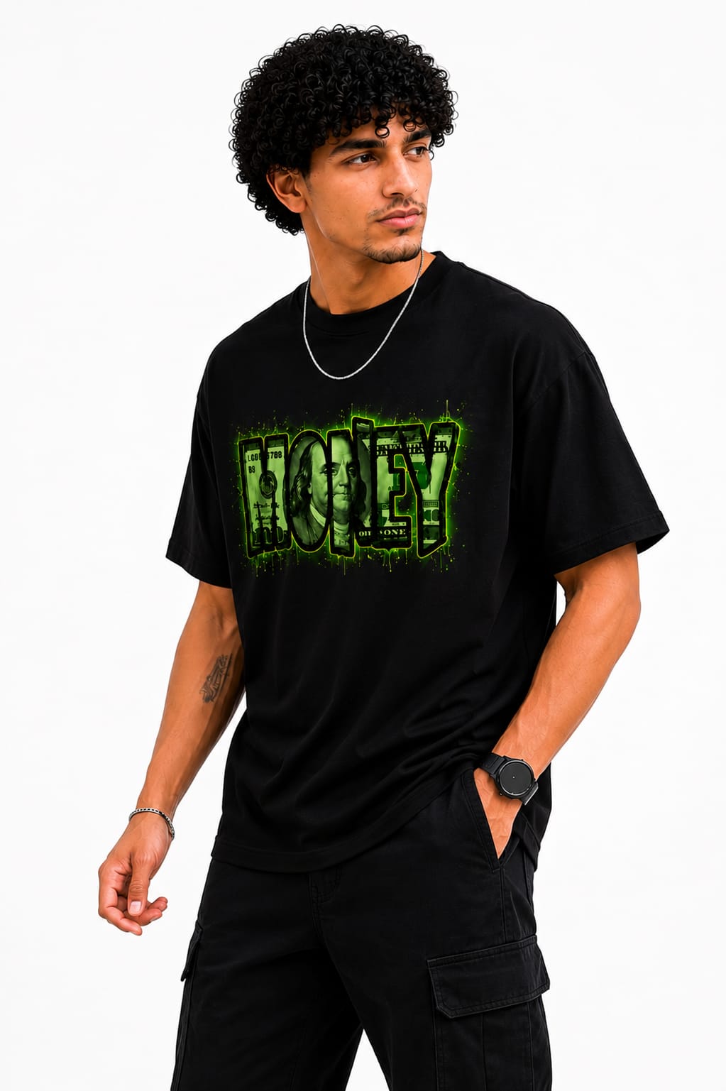 Men's Regular Fit Back Print T-Shirt