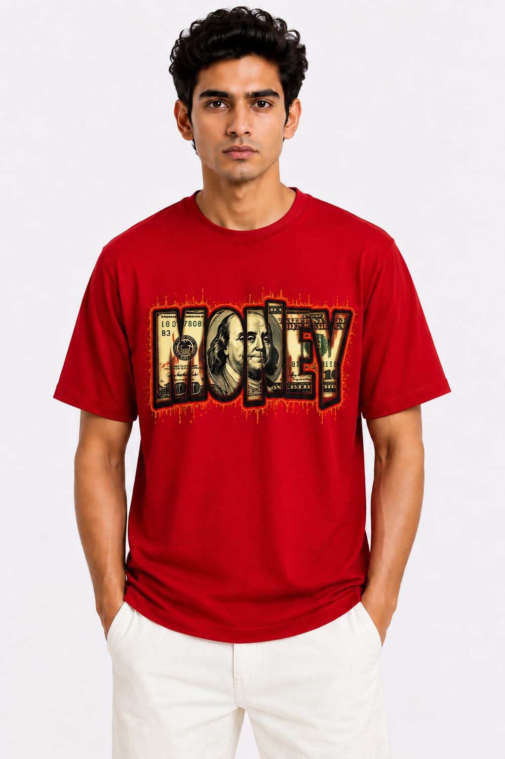 Men's Regular Fit Back Print T-Shirt