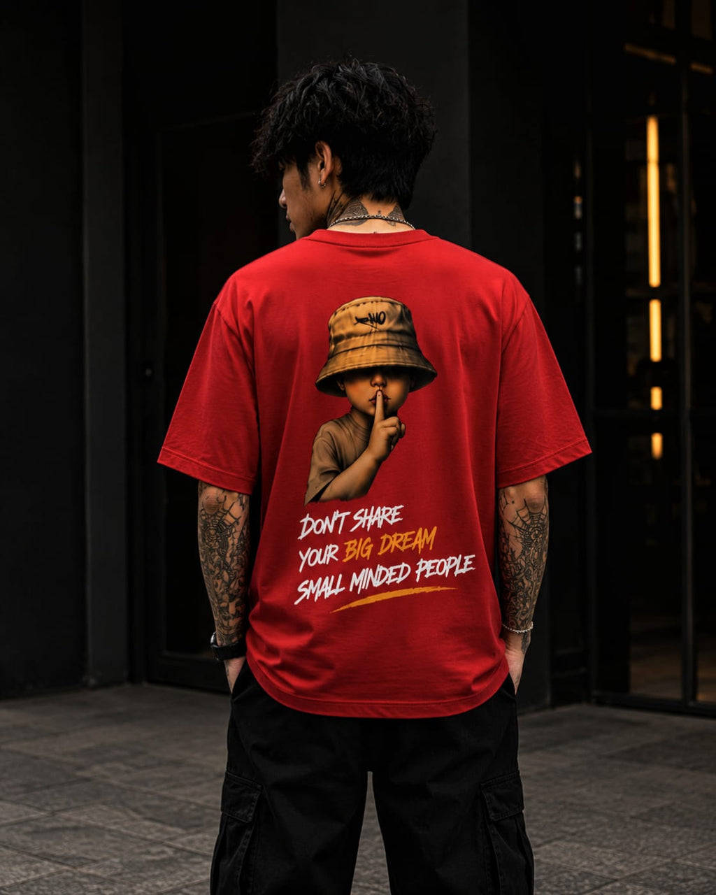 Eveliy Oversized Graphic T-Shirt for Men | Streetwear Printed Cotton Tee