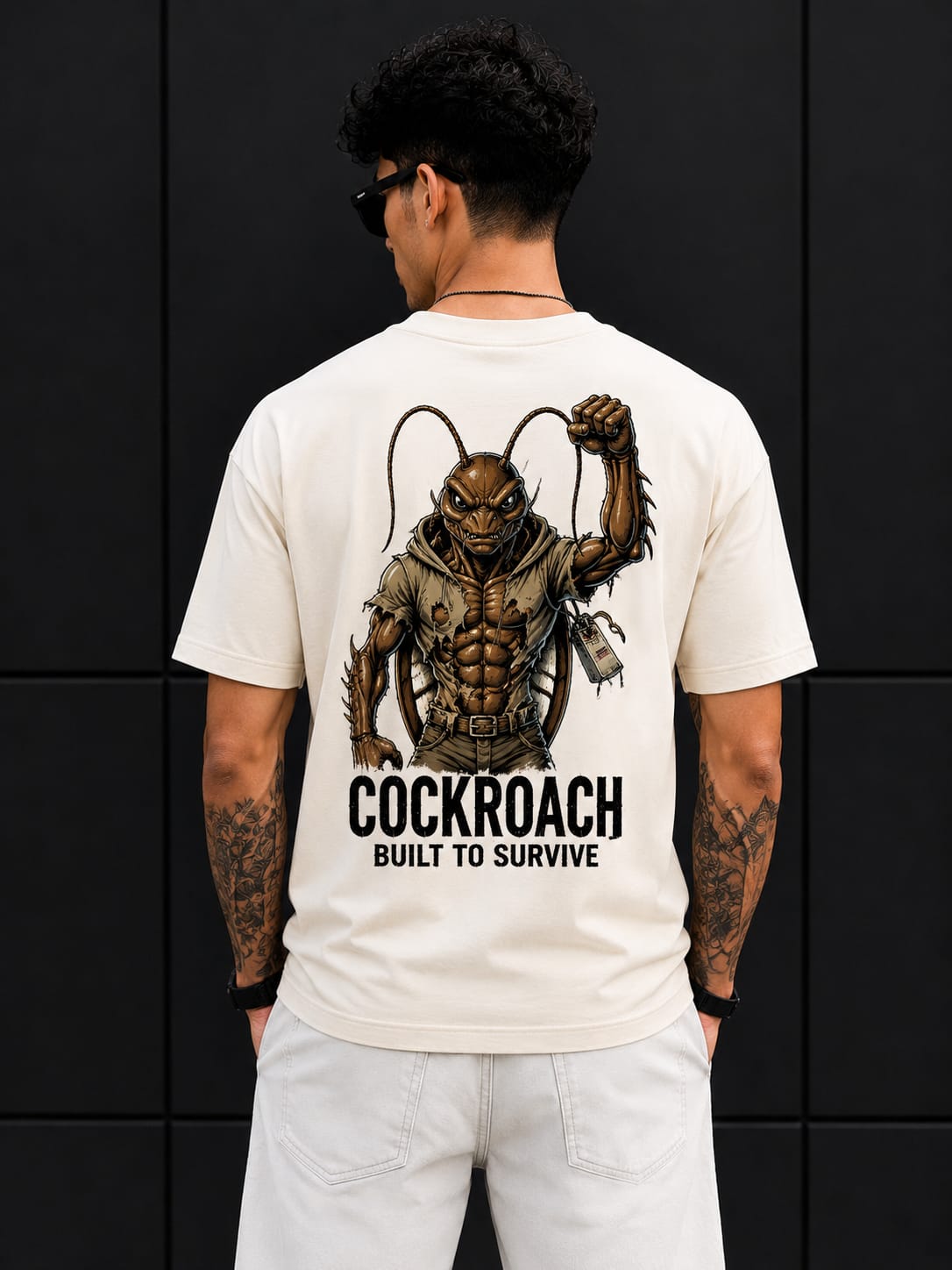 EVELIY Crocodile Graphic Cotton T-Shirt | Premium Regular Fit Round Neck Casual Tee for Men & Women