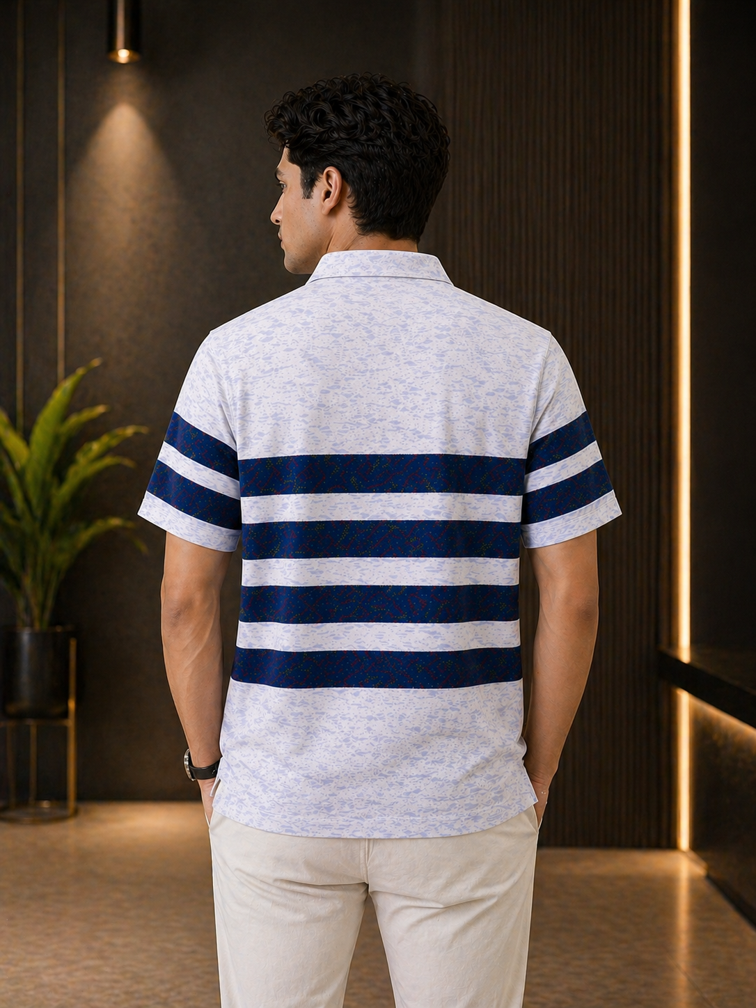 Men’s Premium Polo T-Shirt Cotton Blend | Stylish Striped Casual T-Shirt for Men | Comfortable Summer Wear