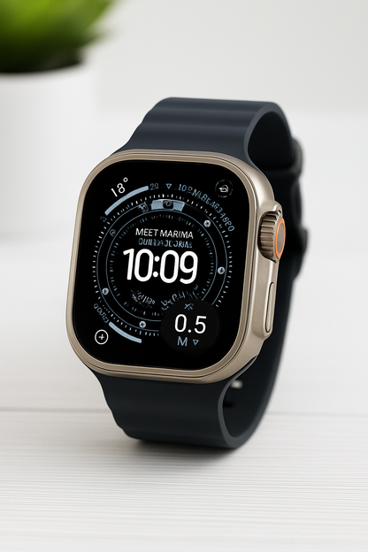 Premium Smartwatch with Bluetooth Calling | 1.85" HD Display, Fitness Tracker, Waterproof, Heart Rate & SpO₂ Monitoring | Compatible with Android & iOS