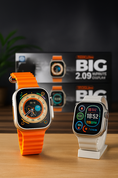 Eveliy T900 Ultra Smartwatch | HD Display, BT Calling, Fitness Tracker, Premium Look Smartwatch