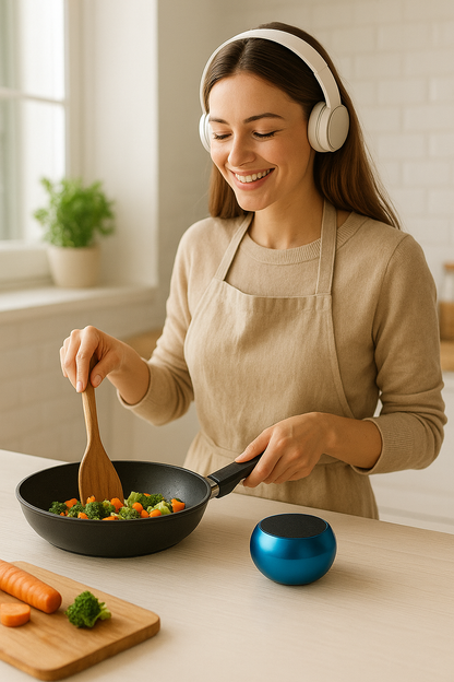 Eveliy Ultra Premium Metal Speaker 3 W Bluetooth Laptop/Desktop Speaker  (Blue, Black, Green, 2.0 Channel)