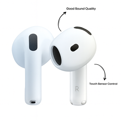 Eveliy Pro TWS Earbuds | HD Sound | Touch Control | Fast Pairing | Lightweight Bluetooth  (White, In the Ear)